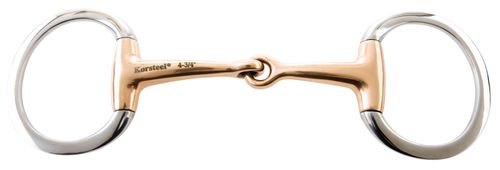 Korsteel Stainless Steel Copper Mouth Eggbutt Snaffle Bit