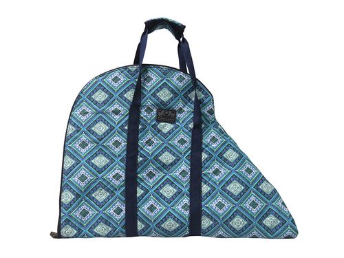 Equine Couture Artemis Saddle Bag - EC Navy/White/Royal Blue