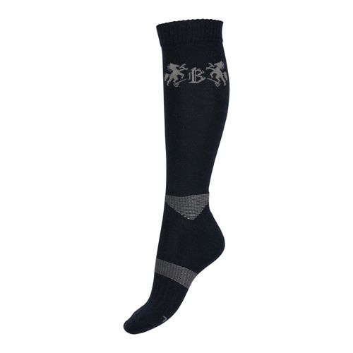 B Vertigo Geox Warm Riding Socks - Dark Blue/Timber Wolf