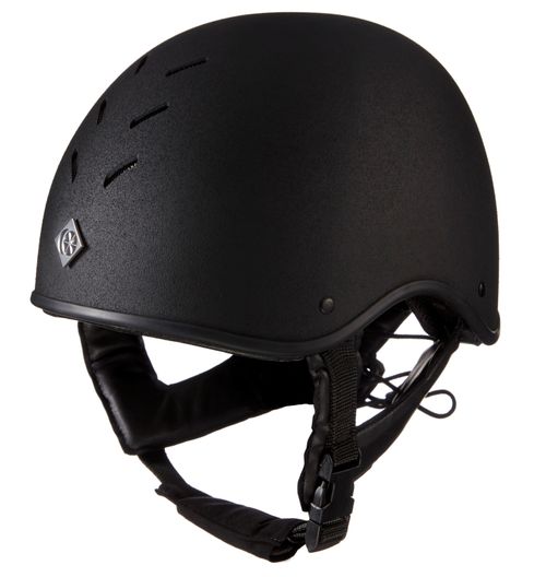 Charles Owen MS1 Pro Jockey Skull Helmet - Black