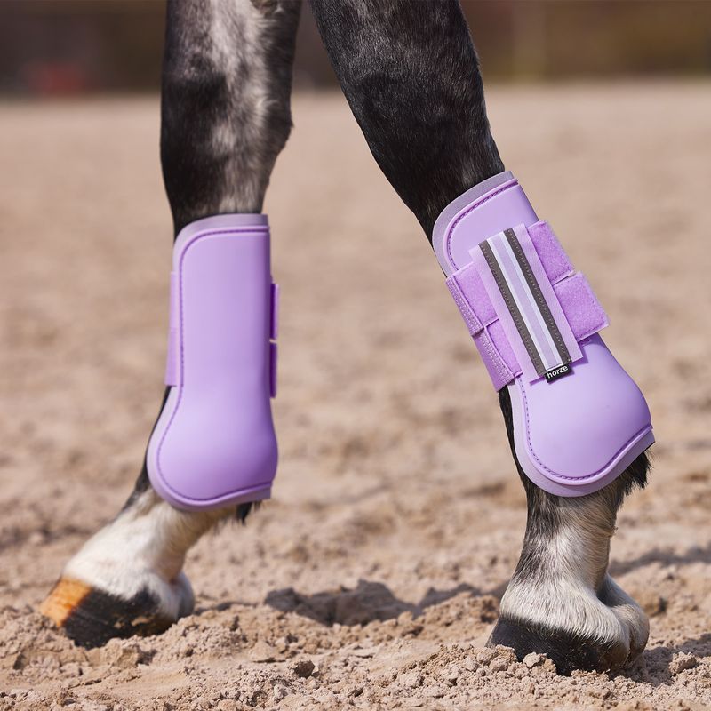 HORZE Adepto Tendon Boots - Languid Lavender Purple - Horse