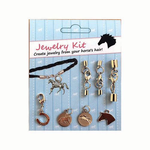 Kelley and Company Do It Yourself Horse Hair Jewelry Kit w/Jumper & Dressage Charms - MultiColor