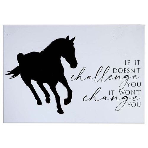 Kelley and Company If it Doesn't Challenge You Wall Decor - White