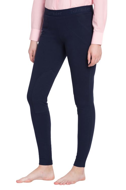 TuffRider Women's Cotton Schoolers Riding Tights - Navy
