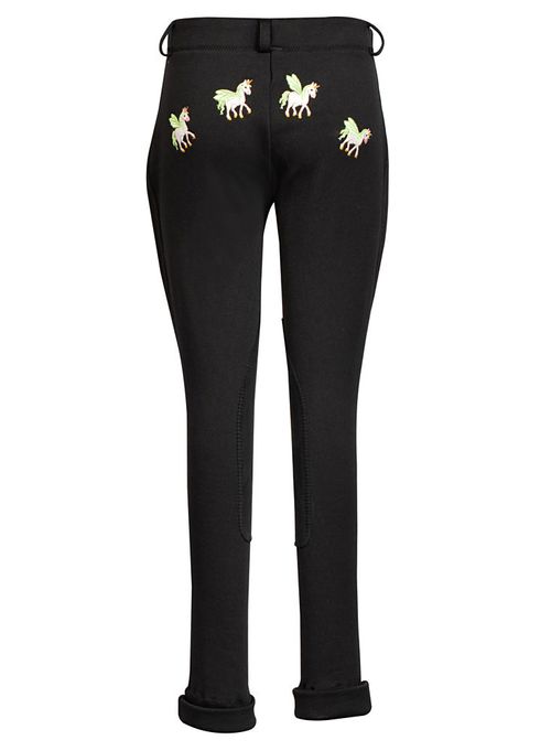 TuffRider Kids' Unicorn Unifleece Pull-On Winter Jodhpurs - Black