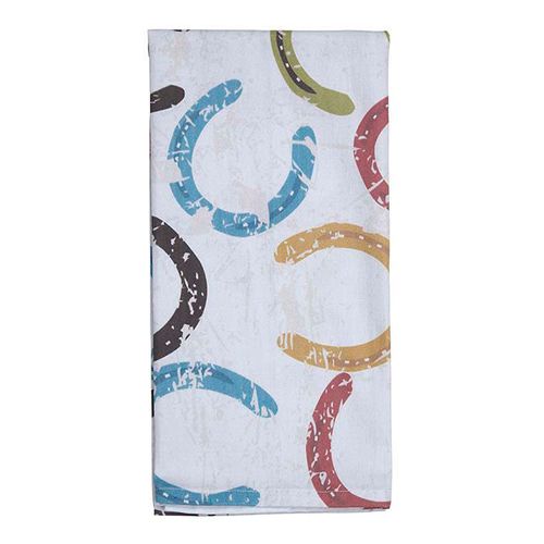 Kelley and Company Kitchen Towel - Colorful Horseshoes