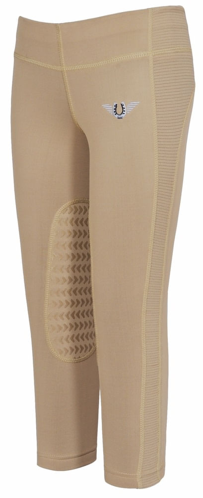 TuffRider Kids' Ventilated Schooling Riding Tights - Safari/Safari