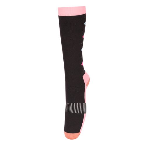 TuffRider Neon Winter Argyle Socks - Neon Peach