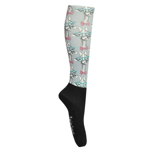 Equine Couture Women's OTC Boot Socks - Cheeky Giraffe