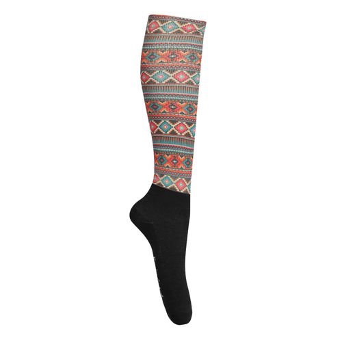 Equine Couture Women's OTC Boot Socks - Sunset Aztec