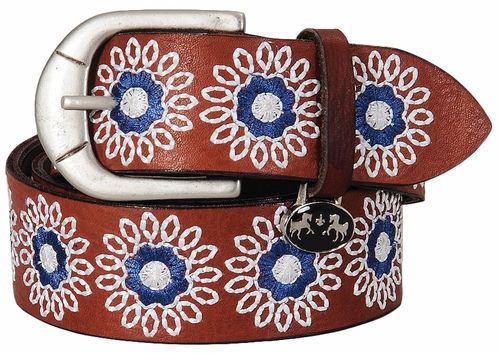 Equine Couture Women's Sophia Leather Belt - Oak Bark