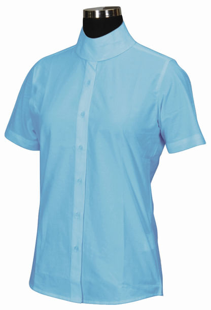 TuffRider Kids' Starter Short Sleeve Show Shirt - Light Blue