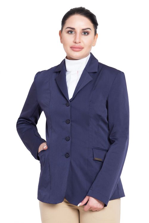TuffRider Women's Starter Long Show Coat - Navy
