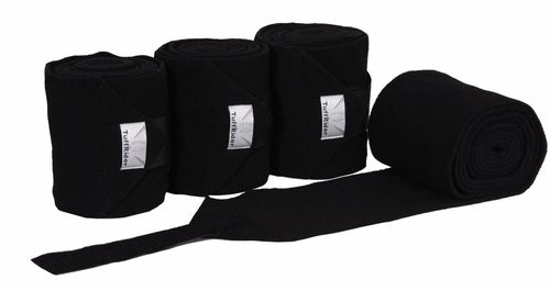 TuffRider Horse Fleece Polo Bandages - Black