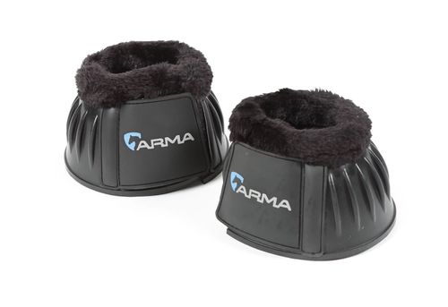 Shires ARMA Fleece Trim Over Reach Boots - Black