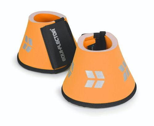 Shires Equiflector Over Reach Boots - Orange