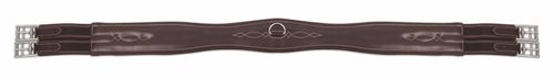 Shires Salisbury Atherstone Leather Girth - Dark Havana