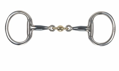 Shires Blue Sweet Iron Flat Eggbutt Bit w/Lozenge