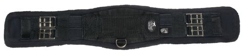 Flex Rider No-Slip Neoprene Dressage Girth w/Fleece Edge - Black