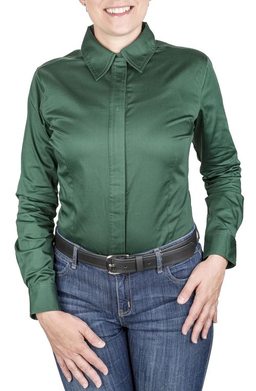TuffRider Women's Americana Western Shirt - Hunter