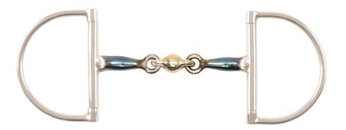 Shires Blue  Brass Alloy Peanut Hunter Dee Bit