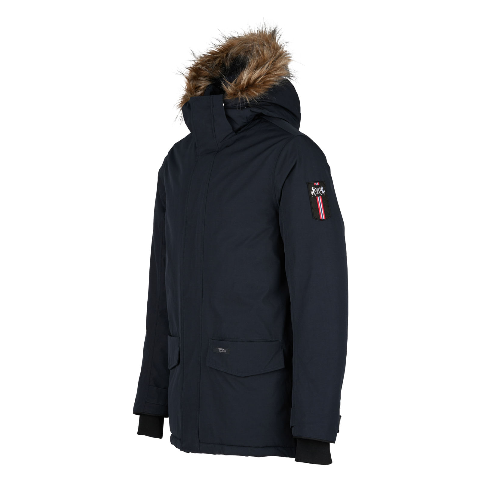 B Vertigo Men's Garren Winter Parka Jacket - Dark Navy - B Vertigo ...