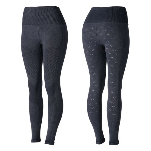 Horze Women's Vanessa Slimming Seamless Tights - Denim Blue