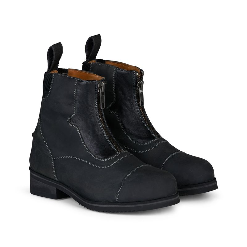 Horze Kids Seville Toddler Front Zip Paddock Boots Black