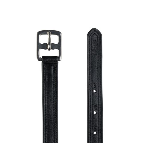 Horze Soft Stirrup Leathers w/Nylon Inside - Black