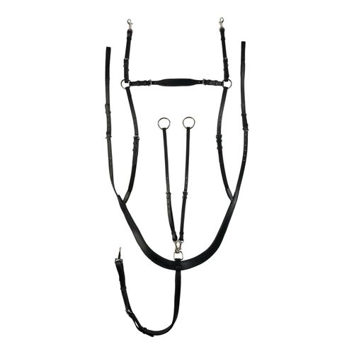 Horze Belgravia 5-Point Breastplate Martingale w/Running Attachment - Black