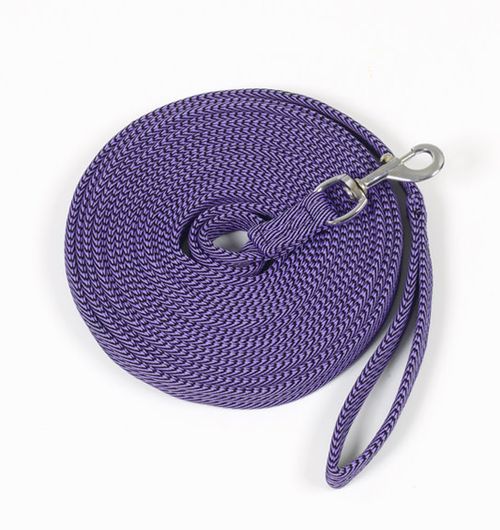 Centaur Cushion Padded Lunge Line - Purple/Navy