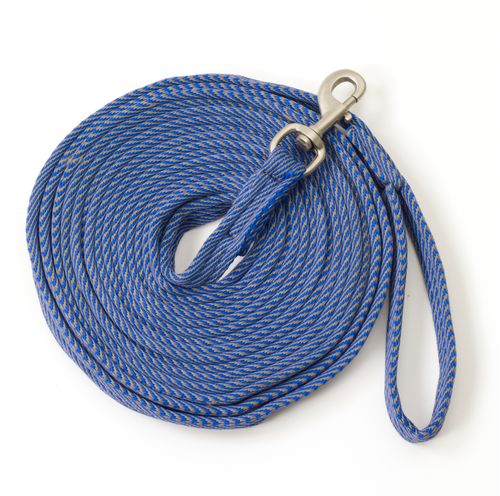 Centaur Cushion Padded Lunge Line - Cobalt/Grey