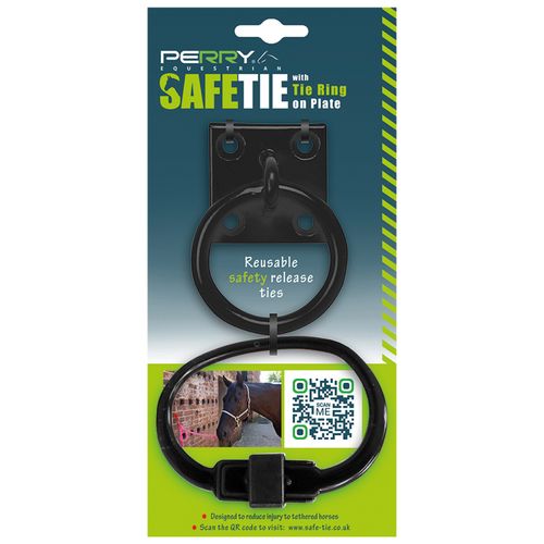 Perry Safe-Tie w/Wall Mount Plate - Black