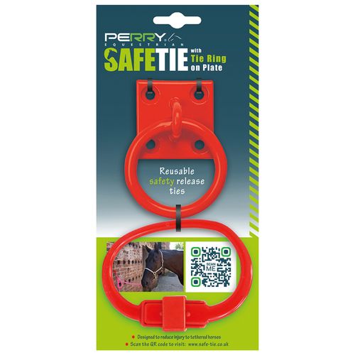 Perry Safe-Tie w/Wall Mount Plate - Red