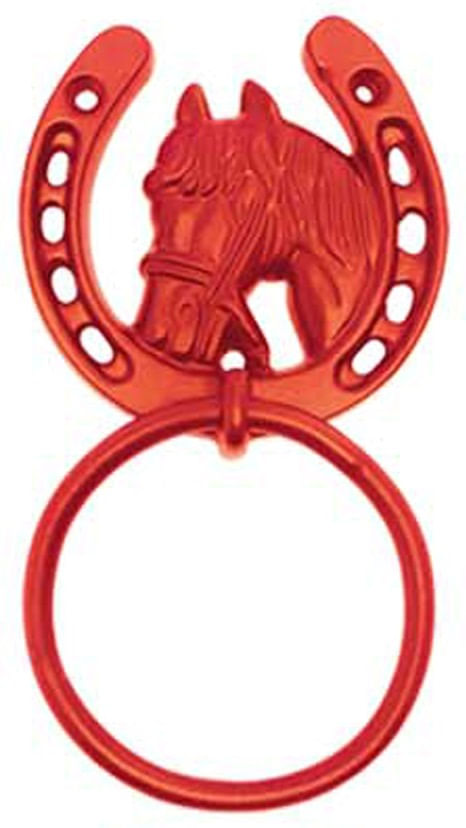 Perry HorseShoe Tie Ring - Red