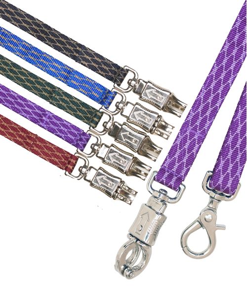 Equi-Essentials Spyder Web Adjustable Trailer Tie - Purple