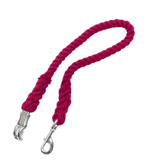 Equi-Essentials 3-Ply Cotton Trailer Tie - Raspberry