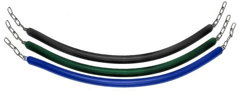 Equi-Essentials Rubber Stall Chain - Dark Green