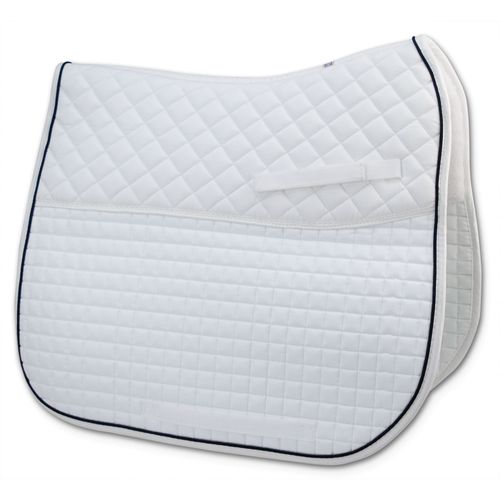 Passport Double Back Dressage Saddle Pad - White/Black