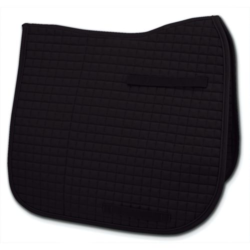 Passport 1" Quilt Square Dressage Saddle Pad - Black