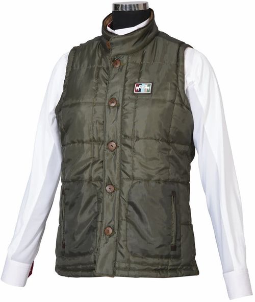 Equine Couture Women's Finley Reversible Vest - Olive