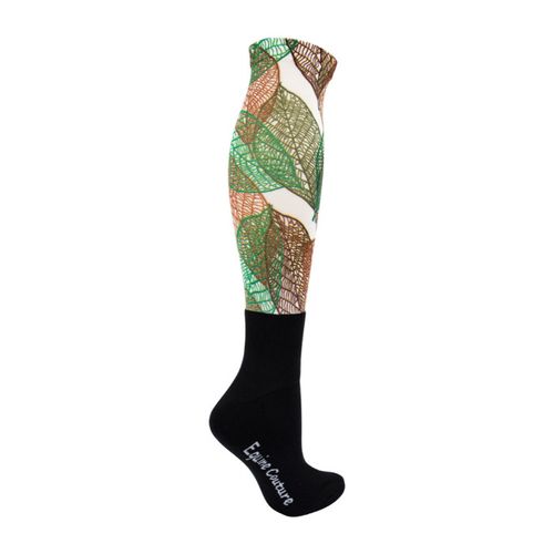 Equine Couture Women's OTC Boot Socks - Leaves