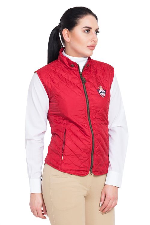 Equine Couture Women's Denisson Vest - Salsa Red