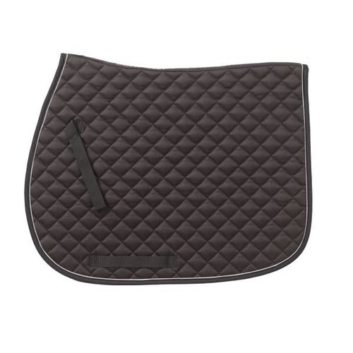 Ovation Coolmax Piped All Purpose Pad - Black/Silver