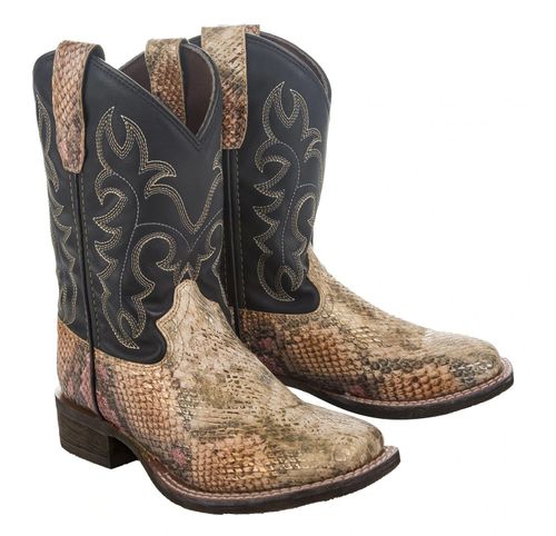 TuffRider Kids' Snake Western Boots - Brown