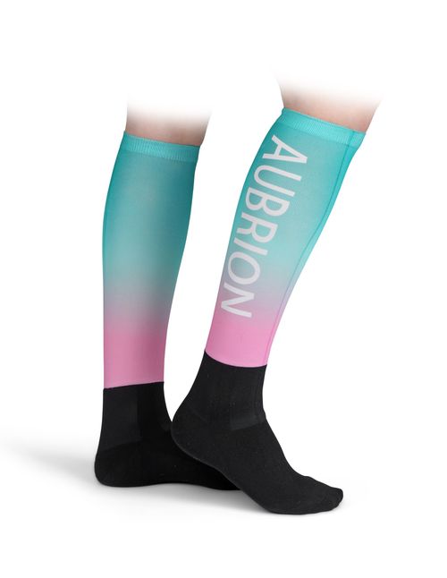 Shires Aubrion Women's Windermere Socks - Mint/Pink