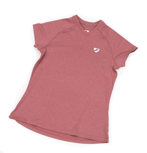 Shires Aubrion Kids' Elverson Tech T-Shirt - Dusky Pink