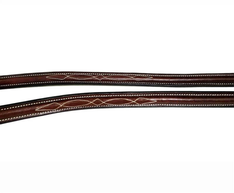 Rênes Anglaises Nunn Finer – Soft Grip Caoutchouc Marron – 58/116 – Occasion