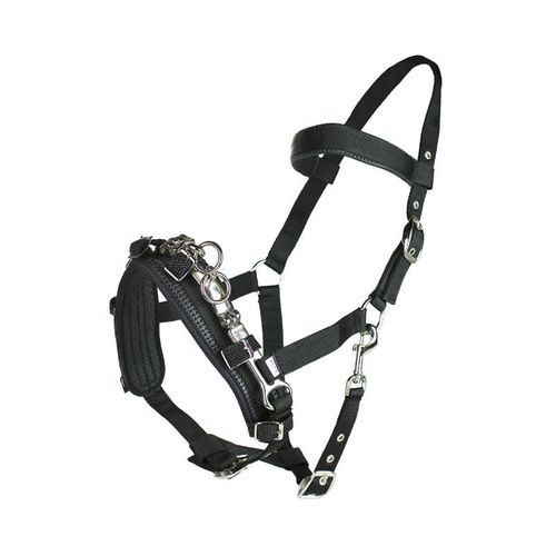 Horze Nylon Lunging Cavesson - Black