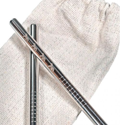 Kelley and Company Metal Drinking Straw Set
